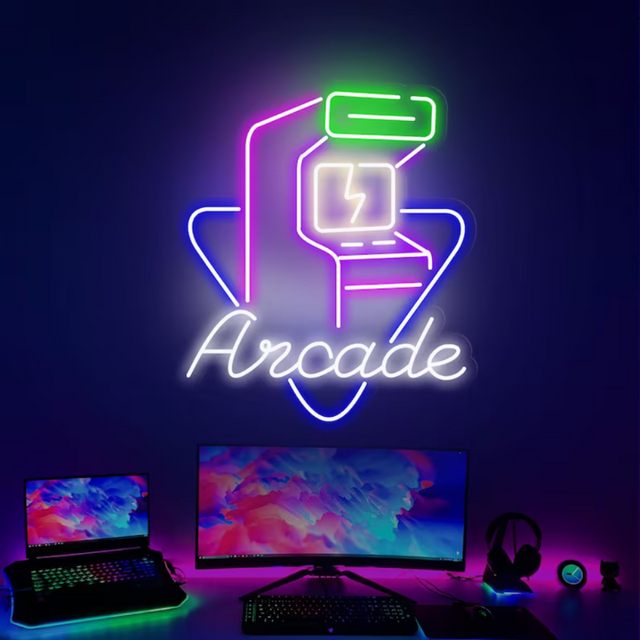 Arcade Neon Sign | Neon Light | Papa's Neon 