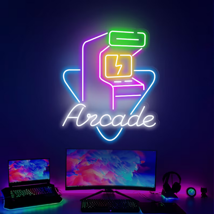 Arcade Neon Sign | Neon Light | Papa's Neon - Order Now 