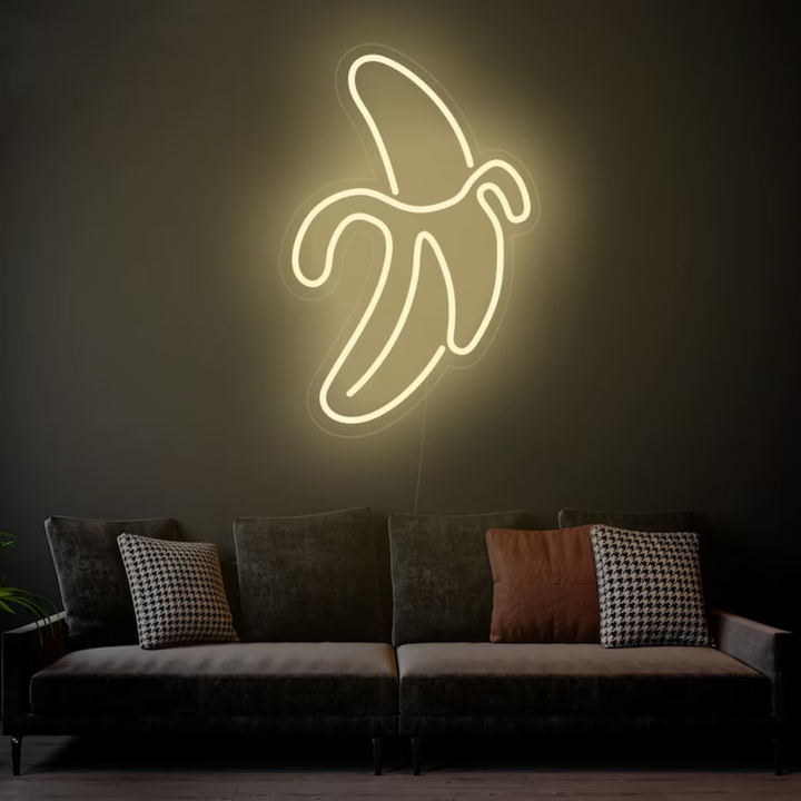 Banana Neon Sign | Light Yellow | Papa's Neon 