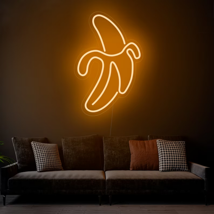 Banana Neon Sign | Orange Color | Papa's Neon 