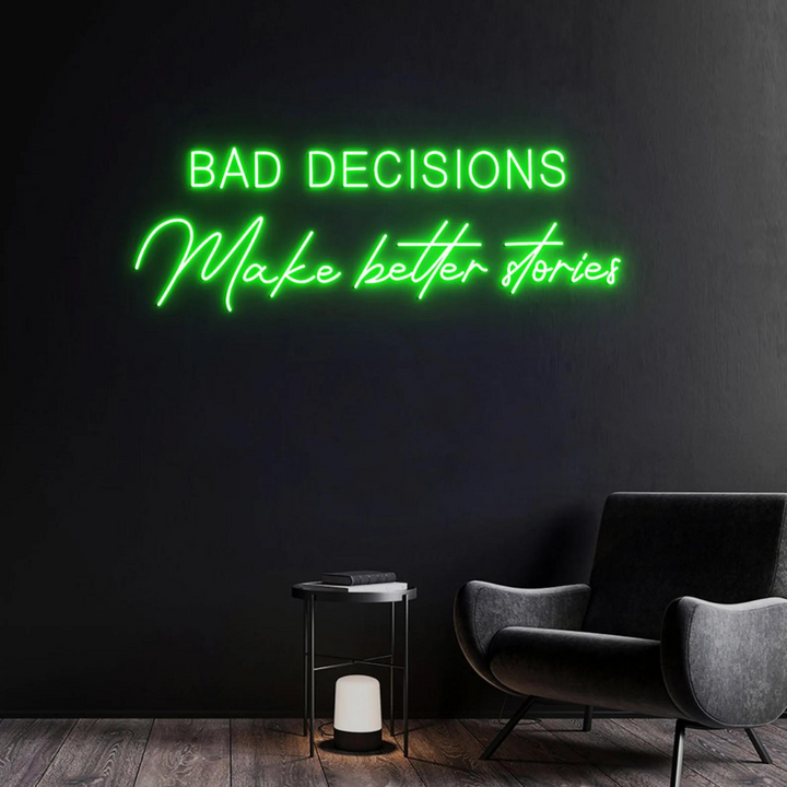 Neon Sign _ Neon Light- Green Light 