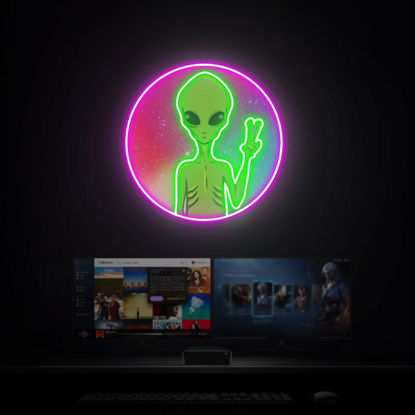 Alien Neon Sign