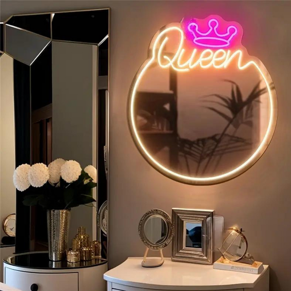 Queen Neon Mirror