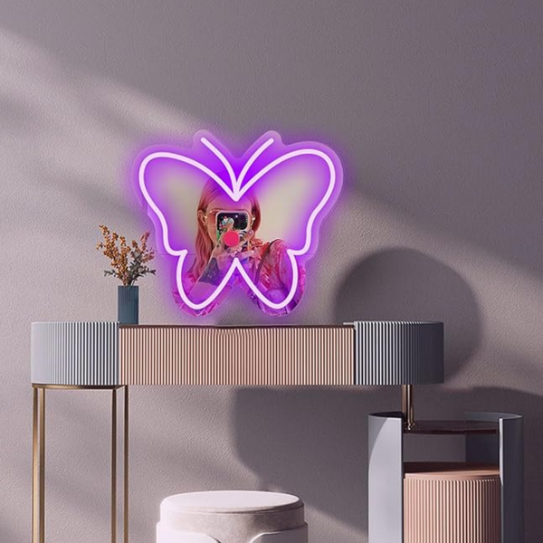 Butterfly Neon Mirror