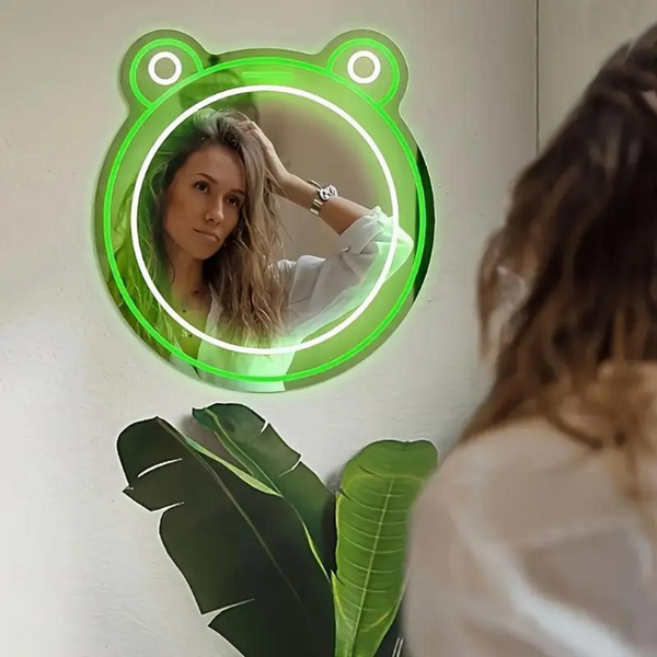 Frog Neon Mirror