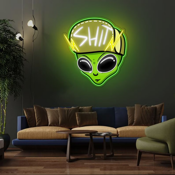 Alien SHIT Neon Sign