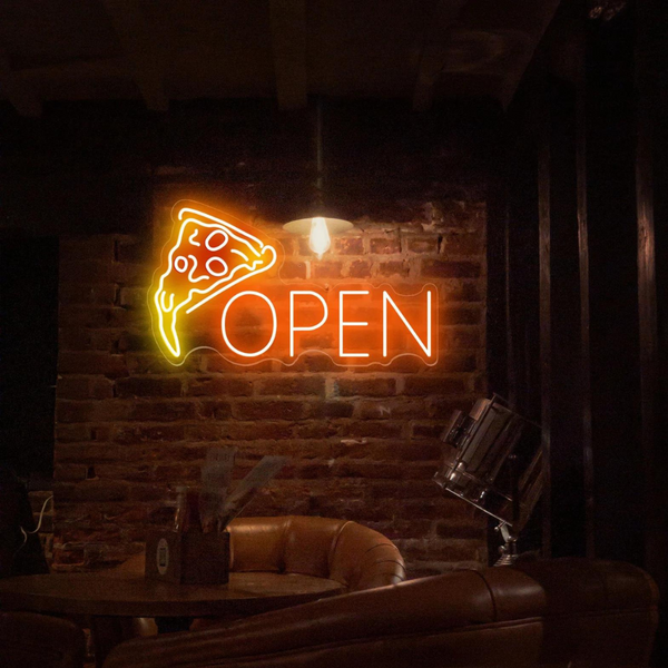 OPEN With Pizza Slice